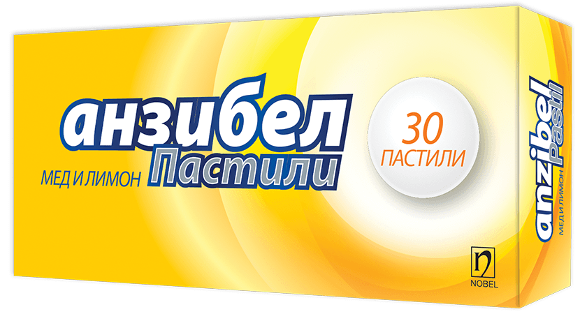 Anzibel Honey & Lemon 5mg/4mg/3mg 30 пастили