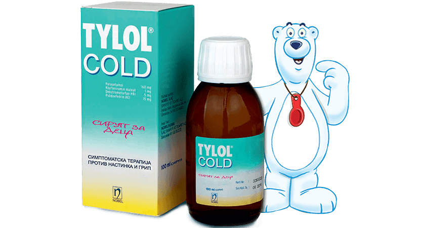 Tylol Cold 160mg/1mg/5mg/15mg 100ml Bottle