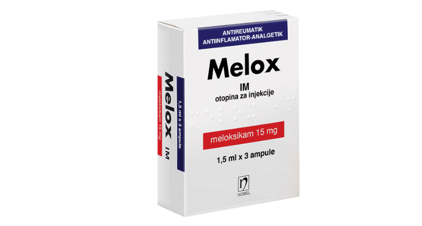 Melox 15mg/1.5ml IM 3 стаклени ампули х 1,5 ml/кутија