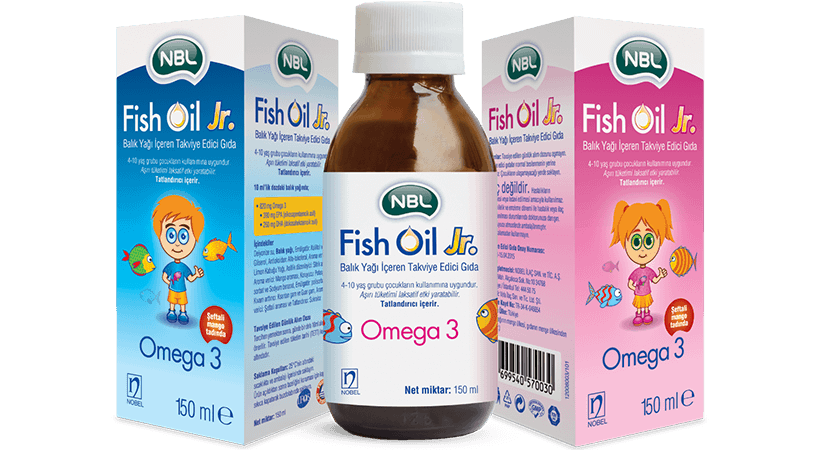 NBL Fish Oil jr. 390mg/260mg 150ml Bottle